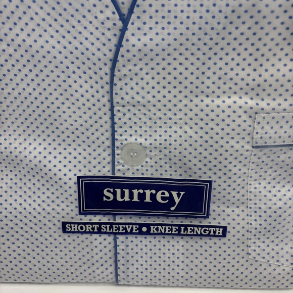New Old Stock Surrey Pajamas Mens Size L Short Sleeve Knee Length PJs 1990s - Picture 3 of 6
